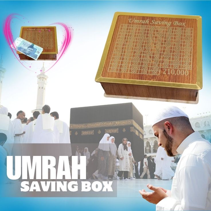 Umrah Saving Box I Umrah Box I Umrah Gift Box I Umrah Money Box I 280 Days Plan