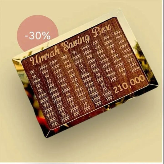 Umrah Saving Box I Umrah Box I Umrah Gift Box I Umrah Money Box I 280 Days Plan