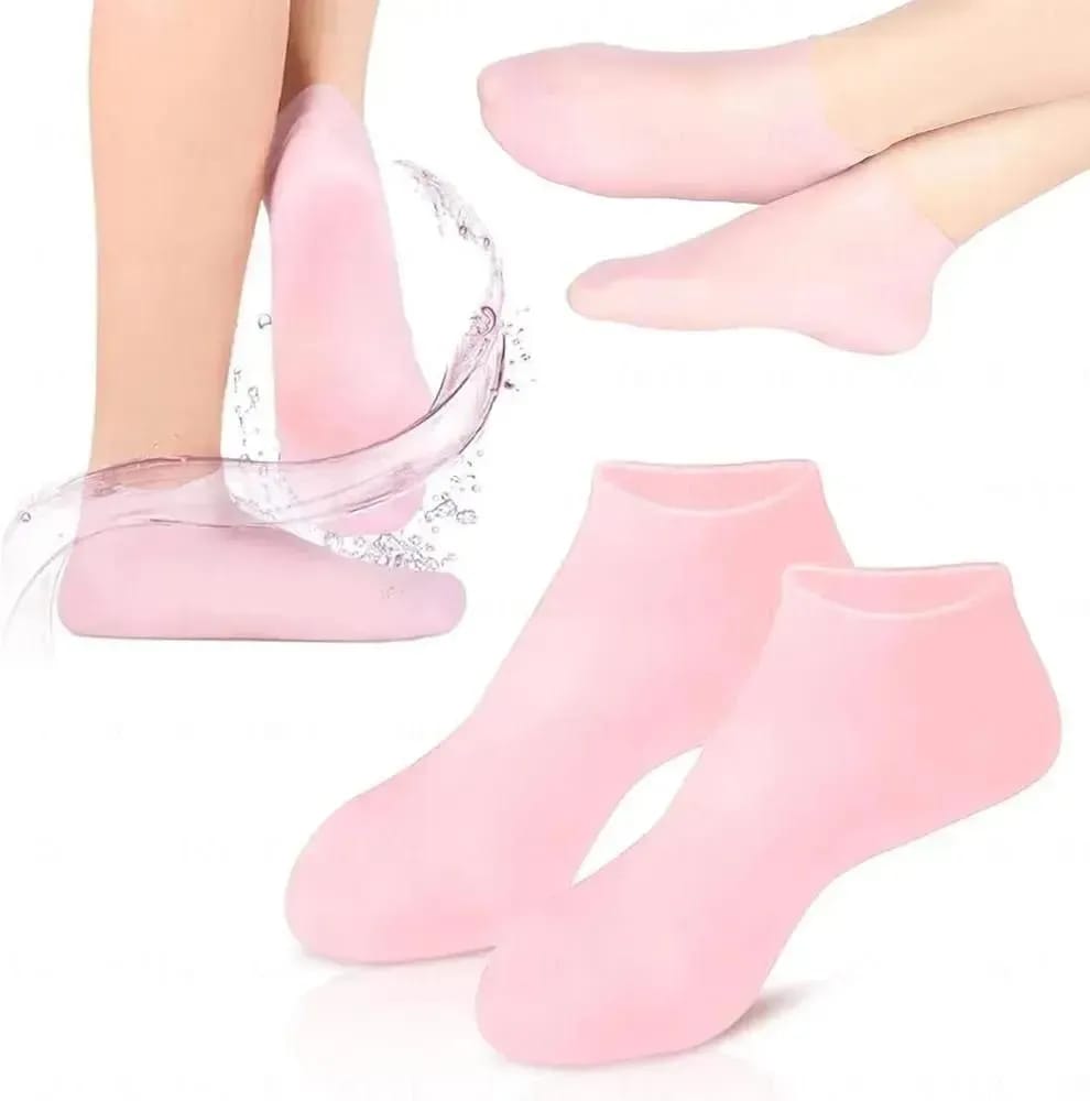 Women's Silicone Anti Crack Heels Socks - 1 Pc Pack