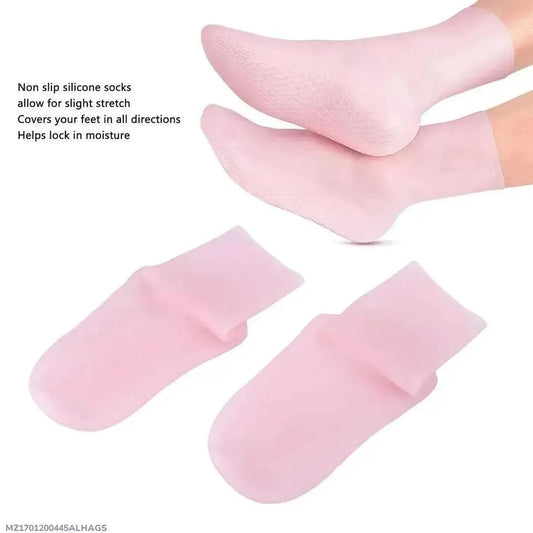 Women's Silicone Anti Crack Heels Socks - 1 Pc Pack